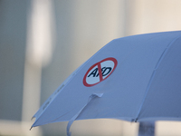 Thousands of people take part in a demonstration against an AF politician event for community dialogue at Essen Philharmonic Hall in Essen,...