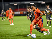 North Macedonia player Stefan Despotovski and Netherlands player Myron van Brederode during the match between the Netherlands and North Mace...