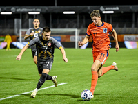 North Macedonia player Behar Feta and Netherlands player Ruben van Bommel during the match between Netherlands and North Macedonia at the Ya...