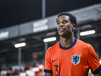 Netherlands player Ryan Flamingo plays during the match between the Netherlands and North Macedonia at the Yanmar Stadium for the Qualificat...