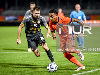 North Macedonia player Reshat Ramadani and Netherlands player Myron van Brederode during the match between the Netherlands and North Macedon...