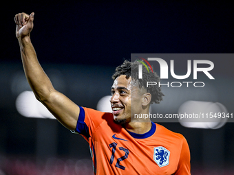 Netherlands player Tyrese Asante during the match between the Netherlands and North Macedonia at the Yanmar Stadium for the Qualification EK...