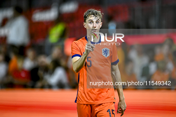 Netherlands player Youri Baas during the match between the Netherlands and North Macedonia at the Yanmar Stadium for the Qualification EK 20...