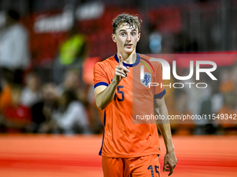 Netherlands player Youri Baas during the match between the Netherlands and North Macedonia at the Yanmar Stadium for the Qualification EK 20...