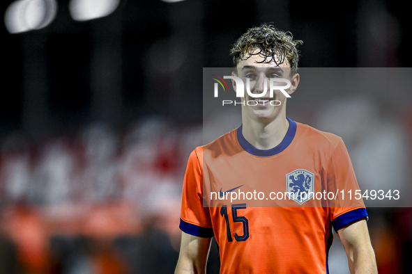 Netherlands player Youri Baas during the match between the Netherlands and North Macedonia at the Yanmar Stadium for the Qualification EK 20...