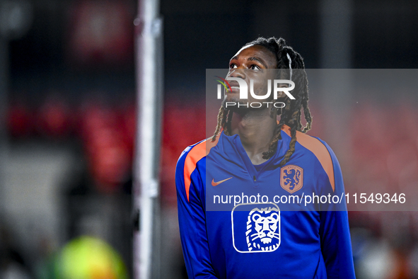 Netherlands player Ibrahim Cissoko during the match between the Netherlands and North Macedonia at the Yanmar Stadium for the Qualification...