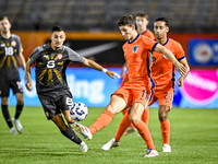 North Macedonia player Ivan Nikolov and Netherlands player Ruben van Bommel during the match between the Netherlands and North Macedonia at...