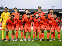 Netherlands goalkeeper Rome-Jayden Owusu-Oduro, Netherlands player Ruben van Bommel, Netherlands player Youri Regeer, Netherlands player Fin...