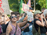 Thousands of people take part in a demonstration against an AF politician event for community dialogue at Essen Philharmonic Hall in Essen,...