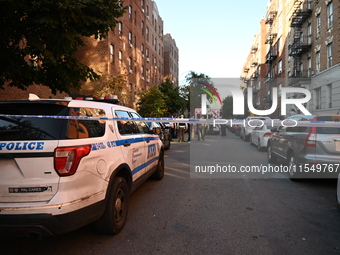 A 26-year-old male is shot in the head and pronounced dead on the scene in Bronx, New York, United States, on September 5, 2024. At approxim...