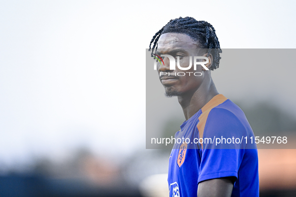 Netherlands player Ezechiel Banzuzi during the match between the Netherlands and North Macedonia at the Yanmar Stadium for the Qualification...