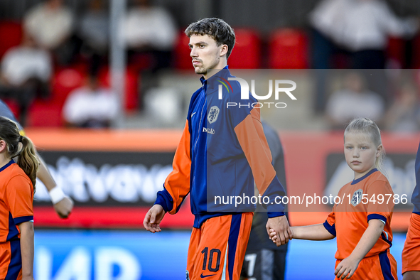 Netherlands player Youri Regeer during the match between the Netherlands and North Macedonia at the Yanmar Stadium for the Qualification EK...