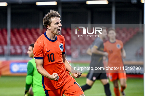 Netherlands player Youri Regeer during the match between the Netherlands and North Macedonia at the Yanmar Stadium for the Qualification EK...