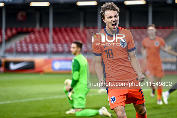 Netherlands player Youri Regeer during the match between the Netherlands and North Macedonia at the Yanmar Stadium for the Qualification EK...