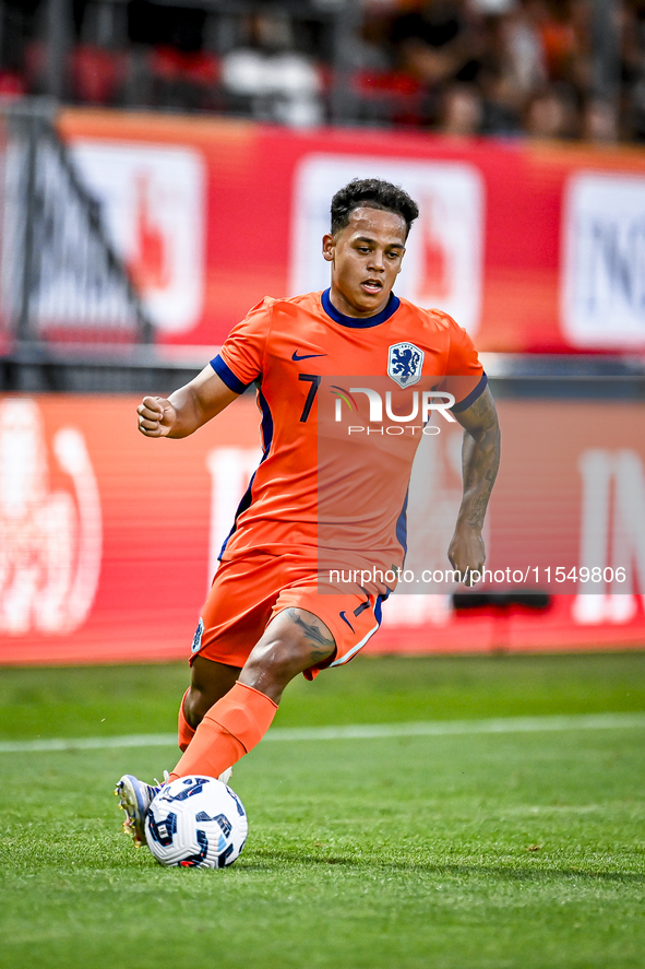 Netherlands player Million Manhoef participates in the match between the Netherlands and North Macedonia at the Yanmar Stadium for the Quali...