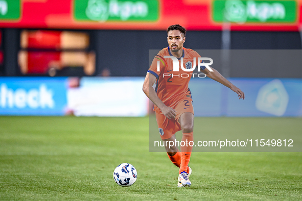 During the match between the Netherlands and North Macedonia at the Yanmar Stadium for the Qualification EK 2025 Group C match 13 season 202...