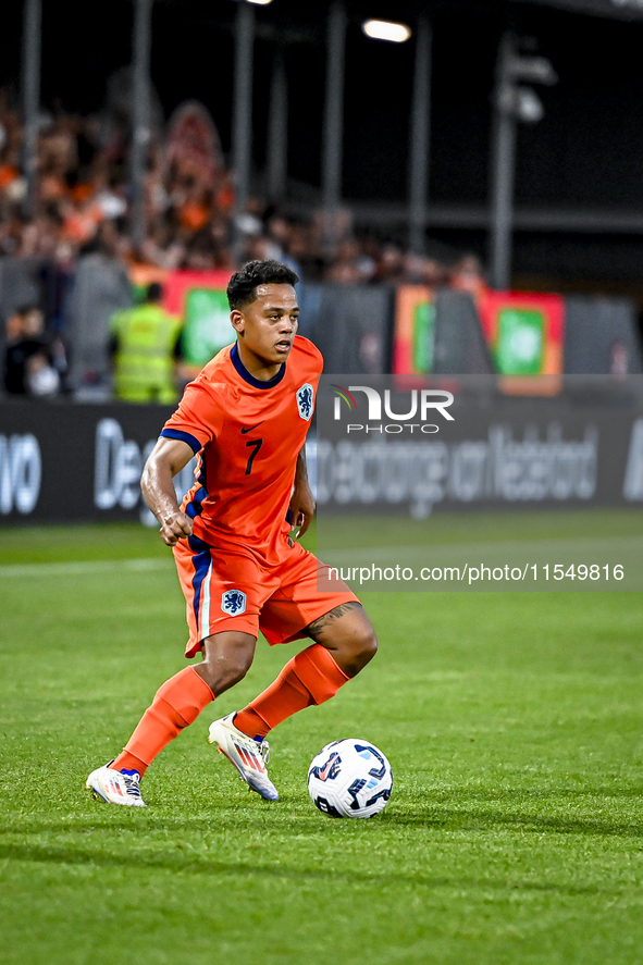 Netherlands player Million Manhoef participates in the match between the Netherlands and North Macedonia at the Yanmar Stadium for the Quali...