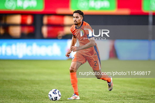 Netherlands player Devyne Rensch during the match between the Netherlands and North Macedonia at the Yanmar Stadium for the Qualification EK...