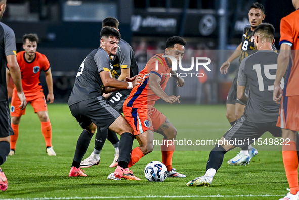 North Macedonia player Reshat Ramadani and Netherlands player Million Manhoef during the match between the Netherlands and North Macedonia a...