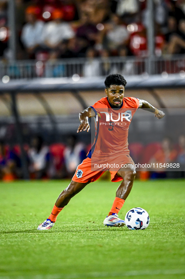 Netherlands player Ian Maatsen during the match between the Netherlands and North Macedonia at the Yanmar Stadium for the Qualification EK 2...