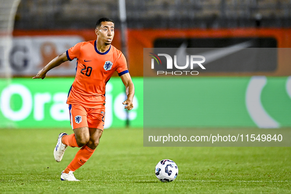 Netherlands player Anass Salah-Eddine during the match between the Netherlands and North Macedonia at the Yanmar Stadium for the Qualificati...