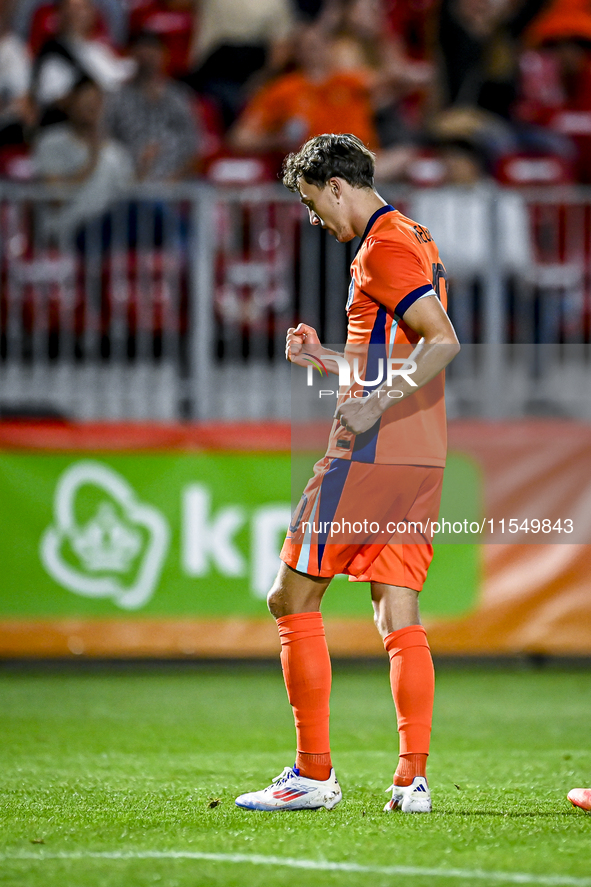 Netherlands player Youri Regeer during the match between the Netherlands and North Macedonia at the Yanmar Stadium for the Qualification EK...