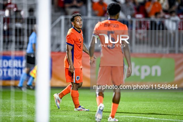 Netherlands player Million Manhoef participates in the match between the Netherlands and North Macedonia at the Yanmar Stadium for the Quali...