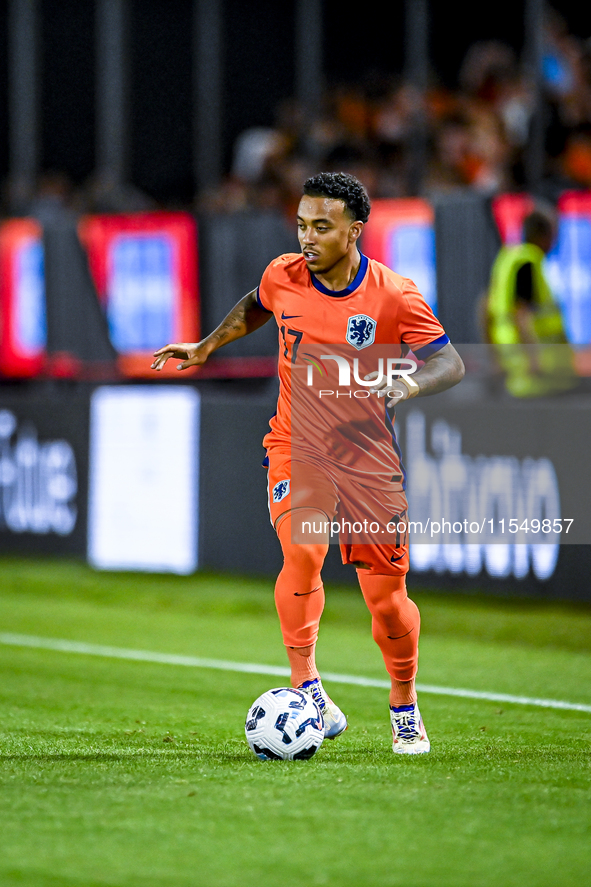 Netherlands player Myron van Brederode during the match between the Netherlands and North Macedonia at the Yanmar Stadium for the Qualificat...