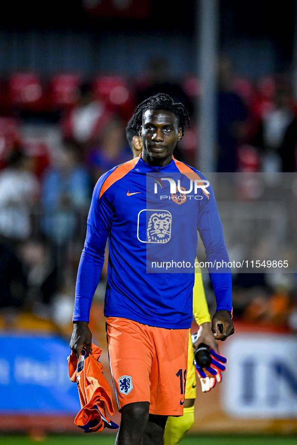 Netherlands player Ezechiel Banzuzi during the match between the Netherlands and North Macedonia at the Yanmar Stadium for the Qualification...