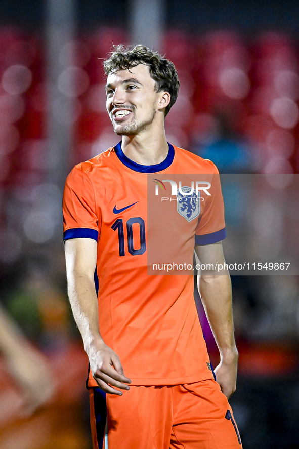 Netherlands player Youri Regeer during the match between the Netherlands and North Macedonia at the Yanmar Stadium for the Qualification EK...