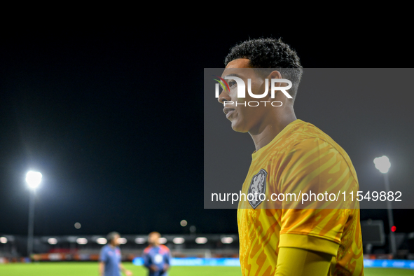 Netherlands goalkeeper Rome-Jayden Owusu-Oduro during the match between the Netherlands and North Macedonia at the Yanmar Stadium for the Qu...