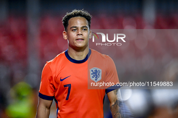 Netherlands player Million Manhoef participates in the match between the Netherlands and North Macedonia at the Yanmar Stadium for the Quali...