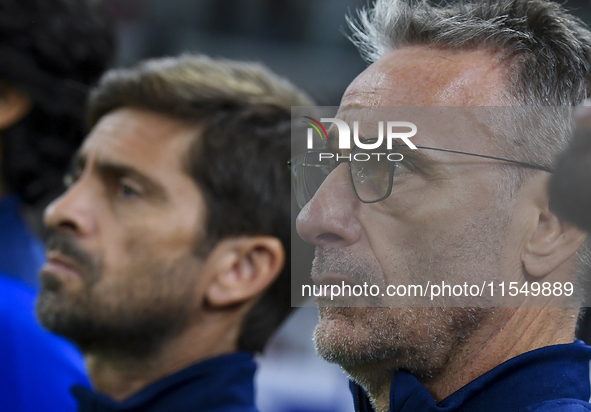 United Arab Emirates team head coach Paulo Bento looks on prior to the qualification 3rd round for the FIFA World Cup 2026 group A match bet...