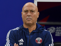 Head coach of Qatar Marquez Lopez looks on prior to the qualification 3rd round for the FIFA World Cup 2026 group A match between Qatar and...