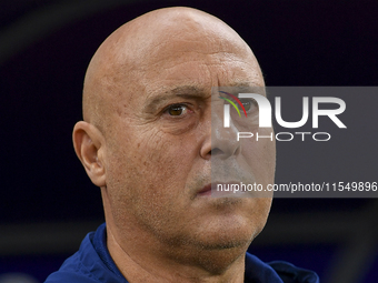 Head coach of Qatar Marquez Lopez looks on prior to the qualification 3rd round for the FIFA World Cup 2026 group A match between Qatar and...