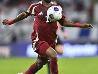 Ismail Mohamad of Qatar is in action during the qualification 3rd round for the FIFA World Cup 2026 group A match between Qatar and the Unit...