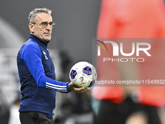 United Arab Emirates head coach Paulo Bento reacts during the qualification 3rd round for the FIFA World Cup 2026 group A match between Qata...