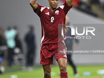 Pedro Correia of Qatar during the qualification 3rd round for the FIFA World Cup 2026 group A match between Qatar and United Arab Emirates a...