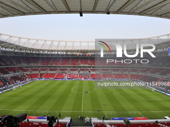 General exterior view of Ahmad Bin Ali Stadium before the qualification 3rd round for the FIFA World Cup 2026 group A match between Qatar an...