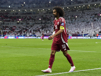 Akram Afif of Qatar during the qualification 3rd round for the FIFA World Cup 2026 group A match between Qatar and United Arab Emirates at A...