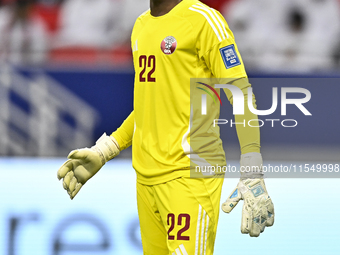 Meshaal Barsham of Qatar during the qualification 3rd round for the FIFA World Cup 2026 group A match between Qatar and United Arab Emirates...