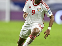 Harib Abdalla of the United Arab Emirates during the qualification 3rd round for the FIFA World Cup 2026 group A match between Qatar and the...