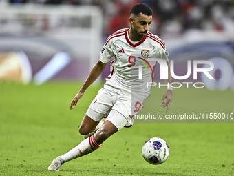 Harib Abdalla of the United Arab Emirates during the qualification 3rd round for the FIFA World Cup 2026 group A match between Qatar and the...