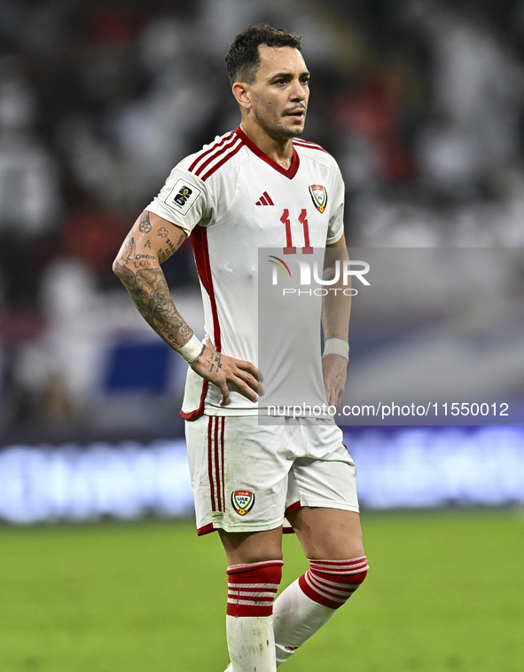 Caio Correa of the United Arab Emirates during the qualification 3rd round for the FIFA World Cup 2026 group A match between Qatar and the U...