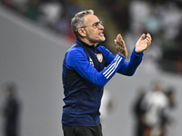 Head coach of the United Arab Emirates, Paulo Bento, reacts during the qualification 3rd round for the FIFA World Cup 2026 group A match bet...