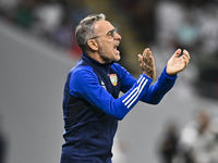 Head coach of the United Arab Emirates, Paulo Bento, reacts during the qualification 3rd round for the FIFA World Cup 2026 group A match bet...