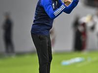 Head coach of the United Arab Emirates, Paulo Bento, reacts during the qualification 3rd round for the FIFA World Cup 2026 group A match bet...