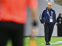 Head coach of Qatar, Marquez Lopez, reacts during the qualification 3rd round for the FIFA World Cup 2026 group A match between Qatar and Un...