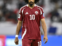 Akram Afif of Qatar during the qualification 3rd round for the FIFA World Cup 2026 group A match between Qatar and United Arab Emirates at A...