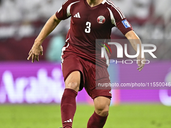 Lucas Mendes of Qatar during the qualification 3rd round for the FIFA World Cup 2026 group A match between Qatar and the United Arab Emirate...